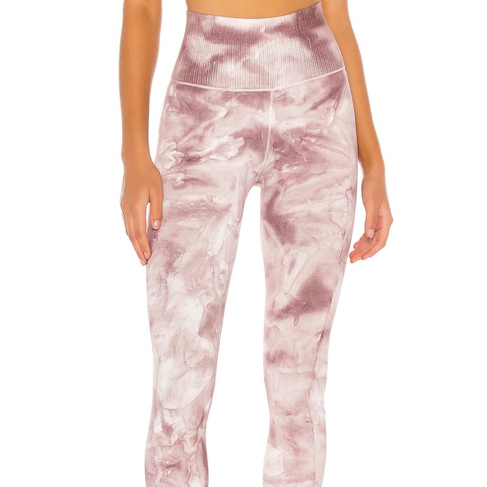 Free People Good Karma 7/8 Tie Dye Legging in Sugar Plum combo sz m/l